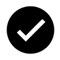 Badge Tick1 со сплошной заливкой