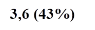 3,6 (43%)